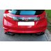 Накладки сплиттеры боковые на задний бампер на Honda Civic VIII Type R